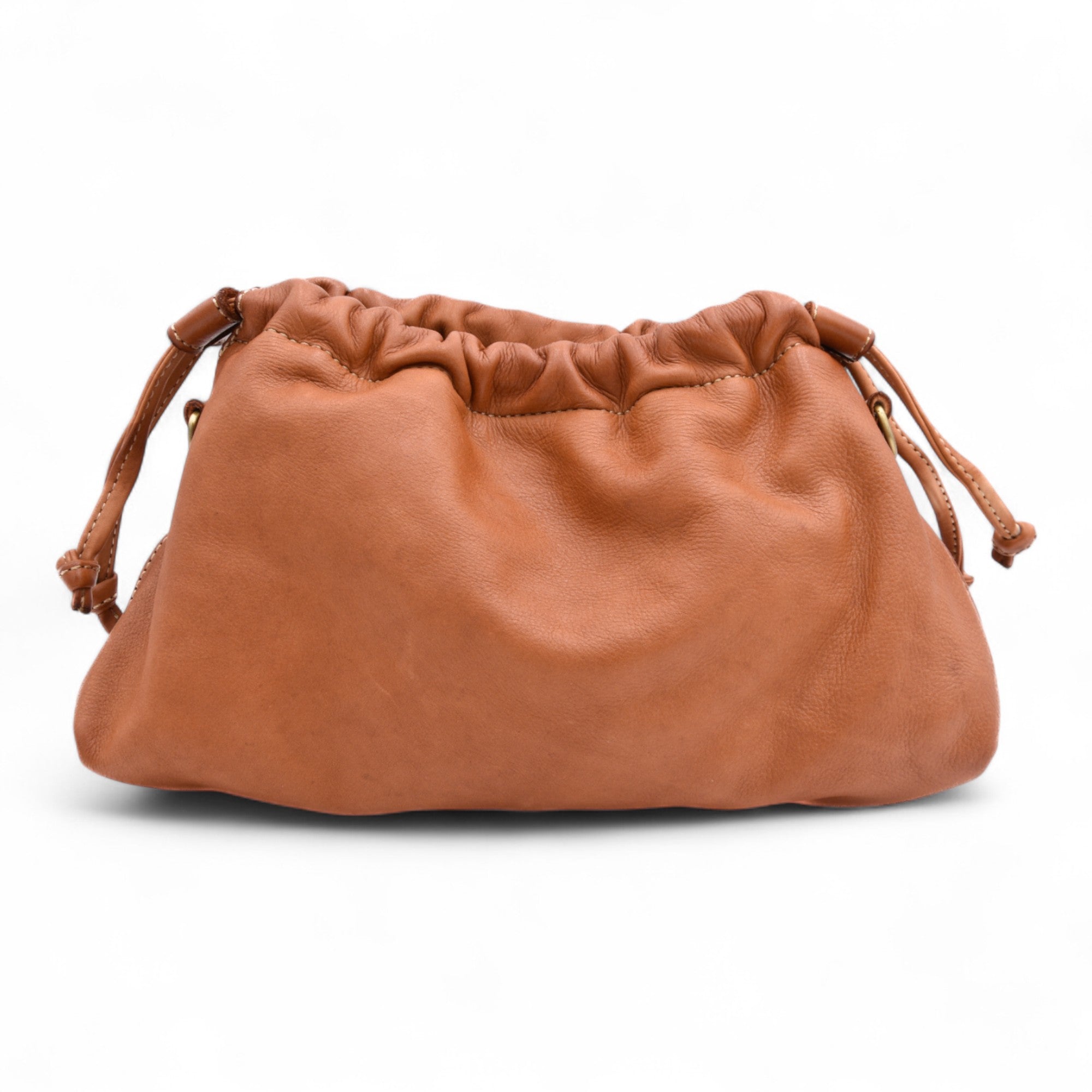 Greta Clutch in Cognac