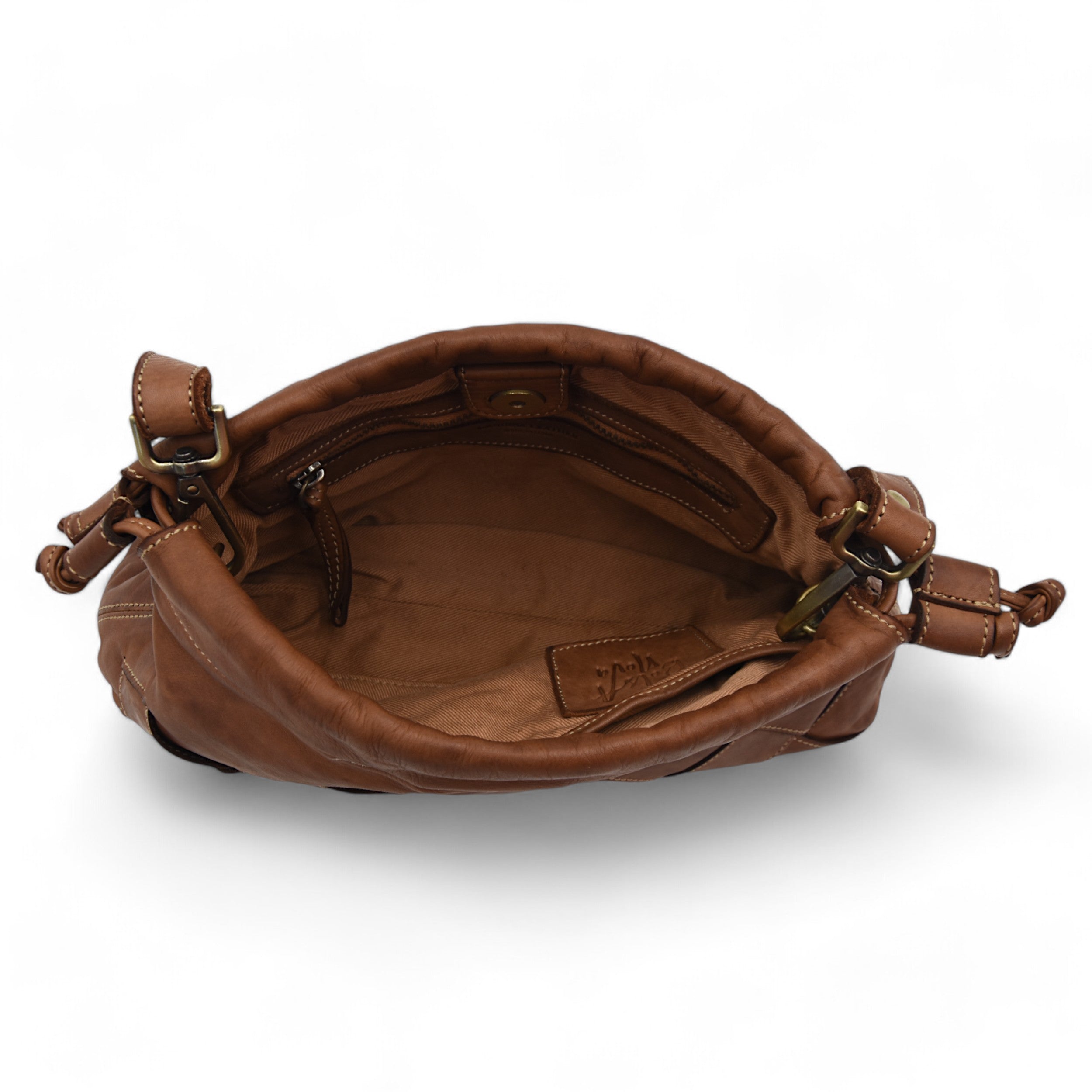 Greta Clutch in Cognac