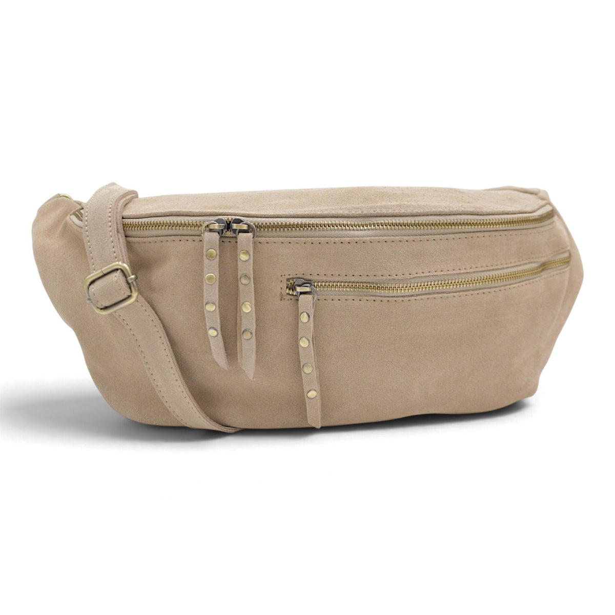 Bella 2.0 Italian Suede Sling Bag in Sand