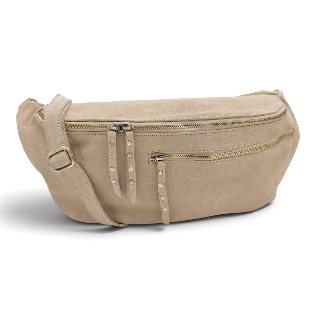 Bella 2.0 Italian Suede Sling Bag in Sand