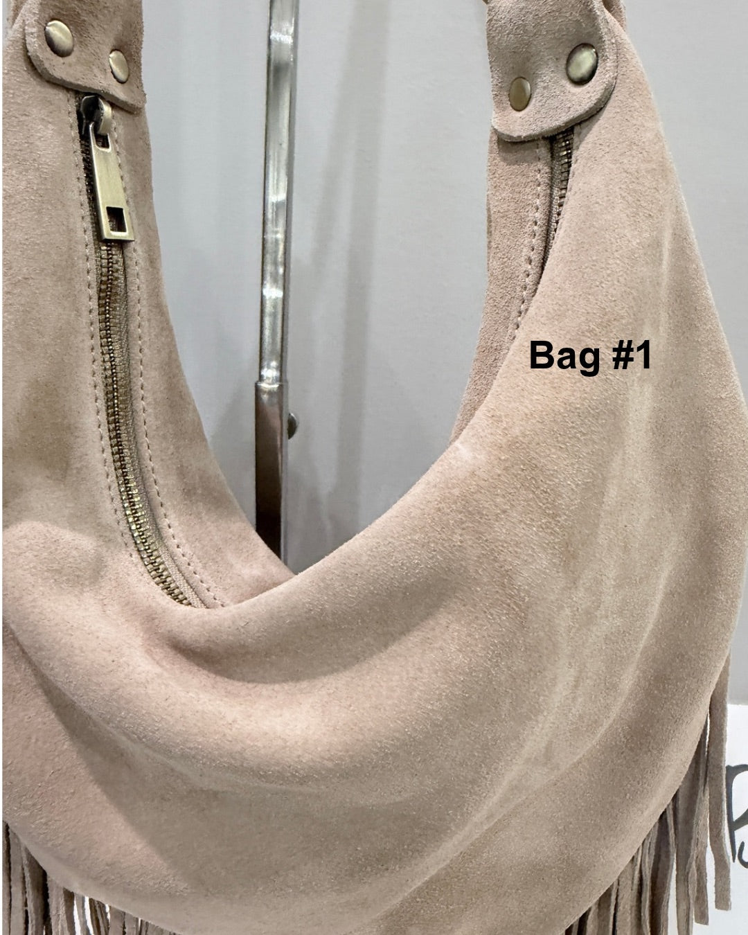 Dallas Suede Fringe in Sand - SAMPLE SALE