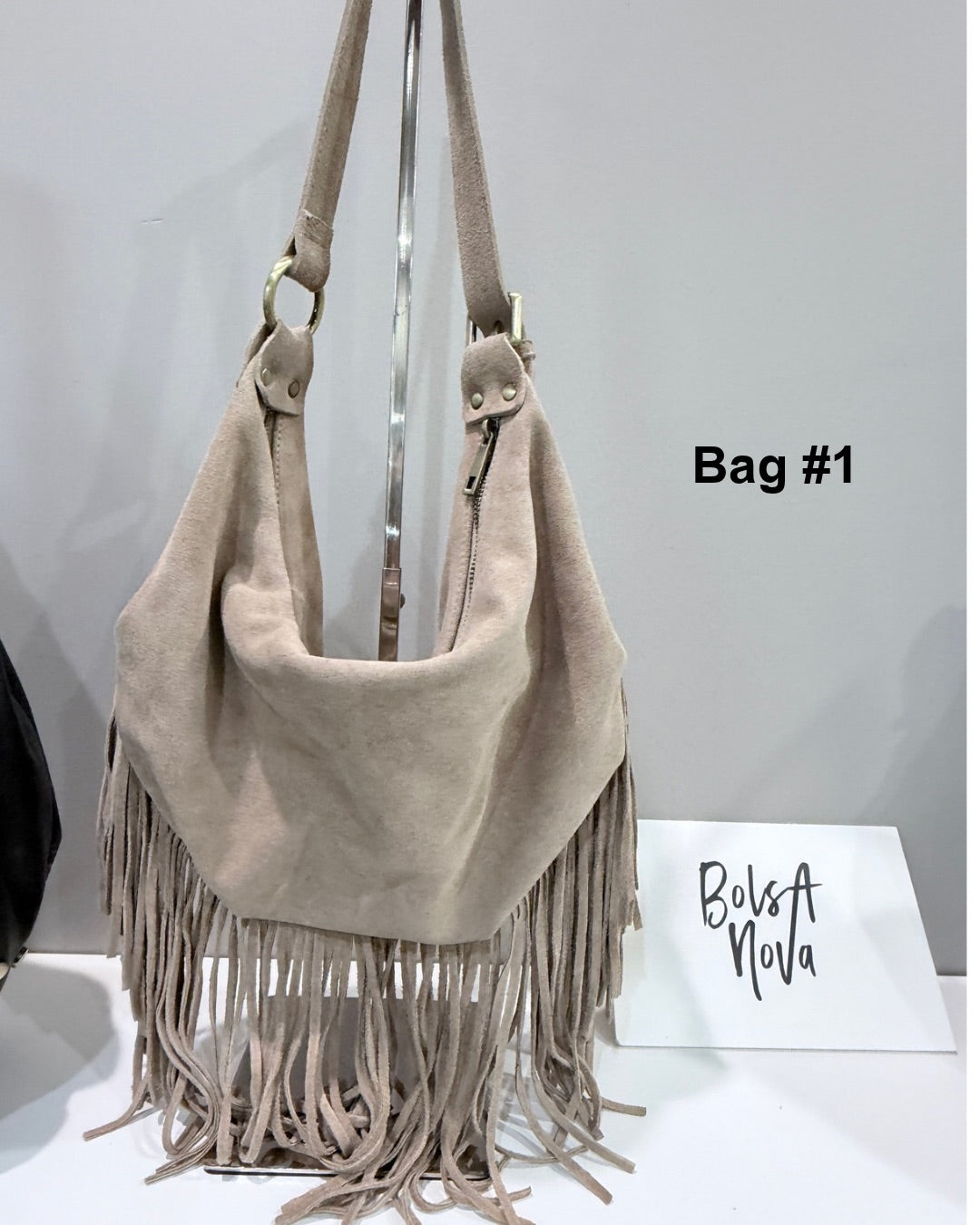 Dallas Suede Fringe in Sand - SAMPLE SALE