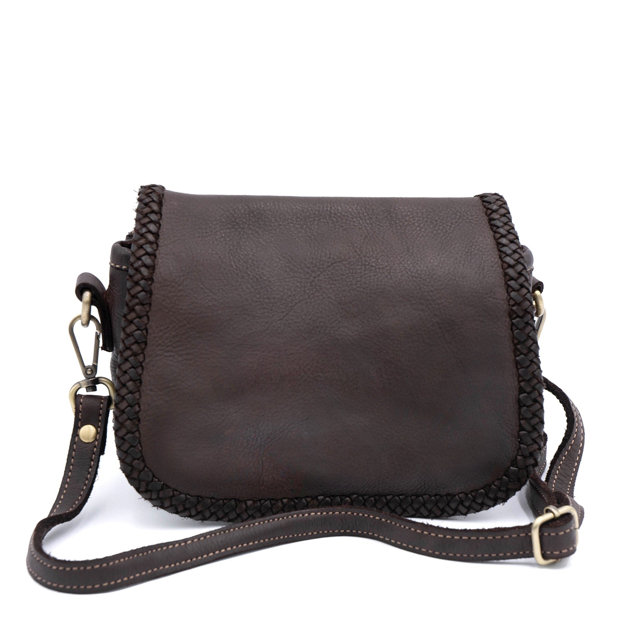 Naples Saddle Bag in Chocolate