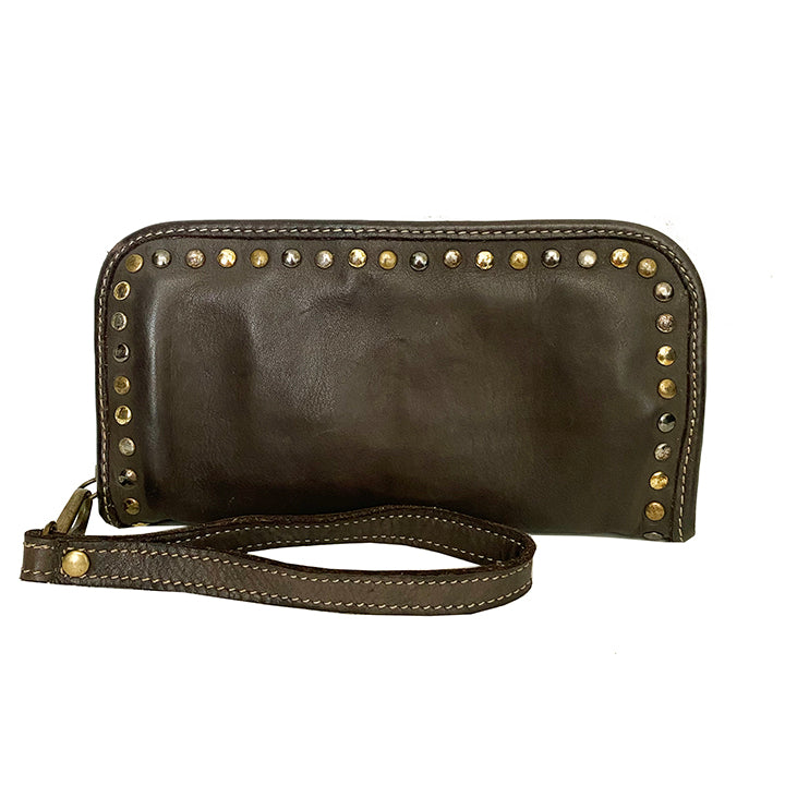 Sofia Zip Around Wallet in Chocolate