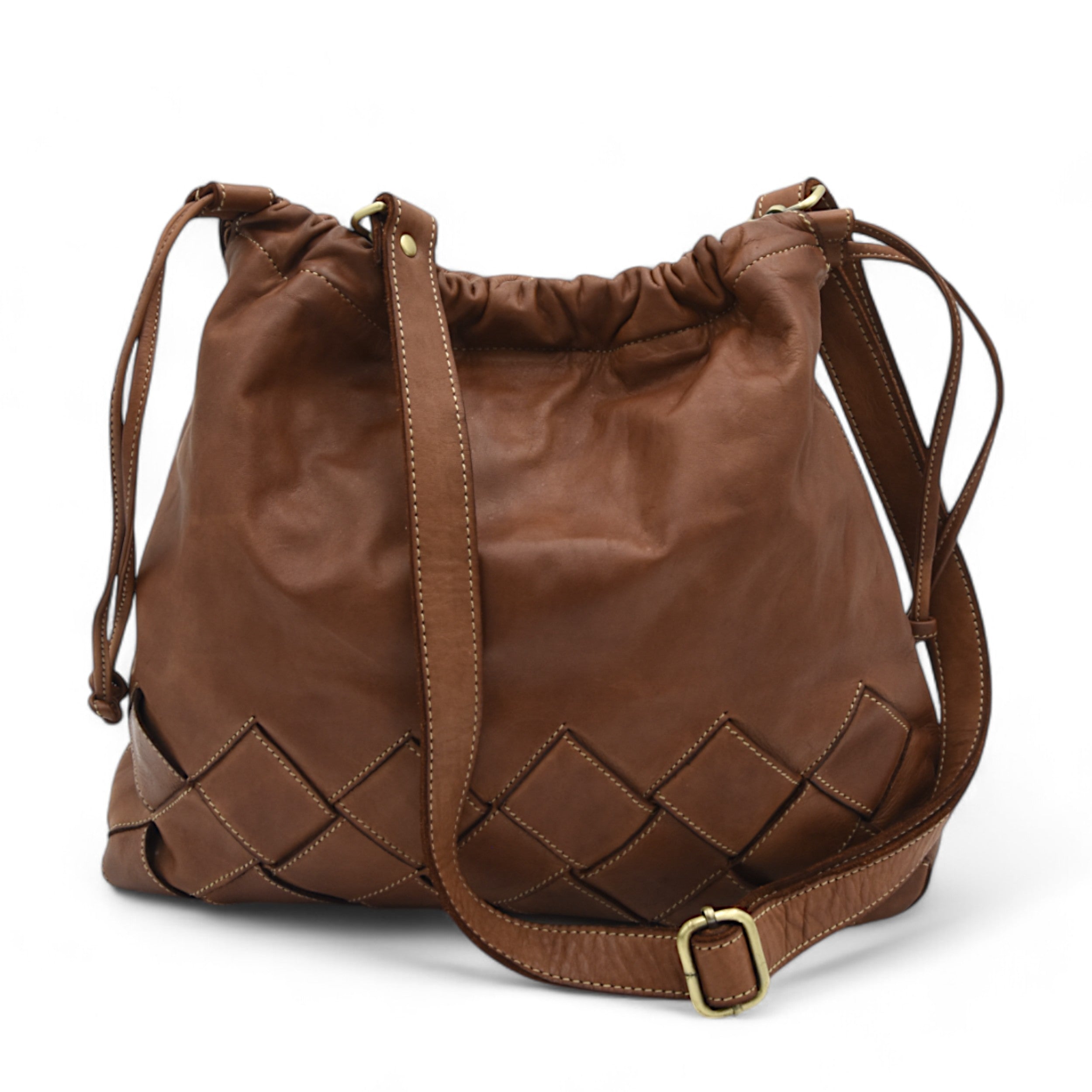 Giorgio Bucket Bag in Cognac