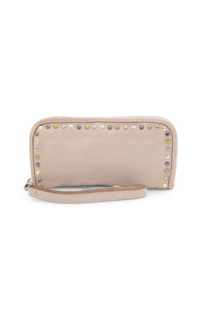 Sofia Zip Around Wallet in Bone
