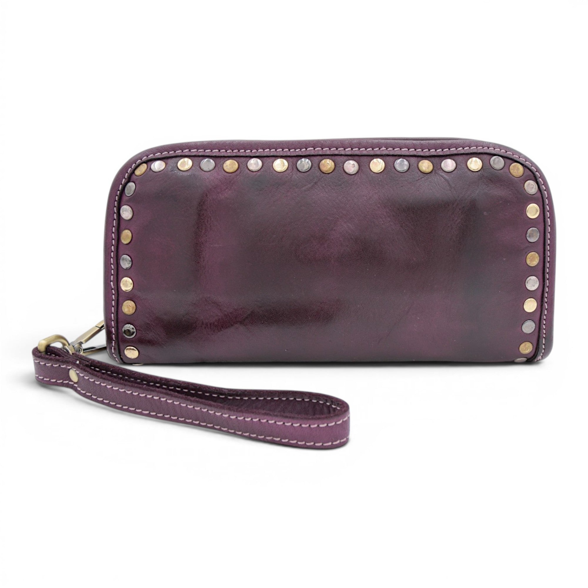 Sofia Zip Around Wallet in Plum