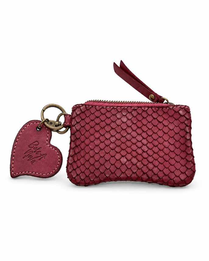 Bolsa Nova Card/Coin Case in Bordeaux