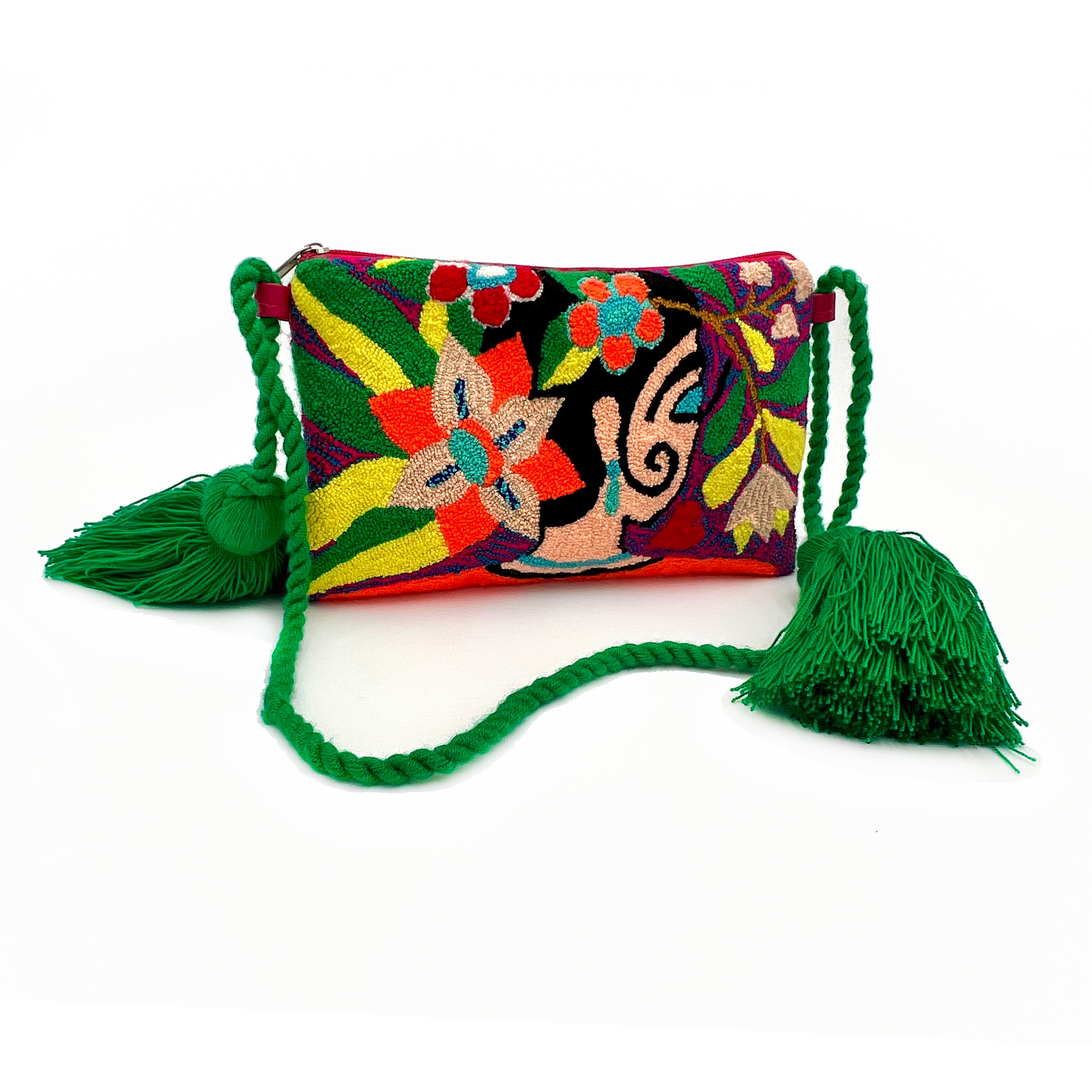 Wayuu Crochet Floral Clutch