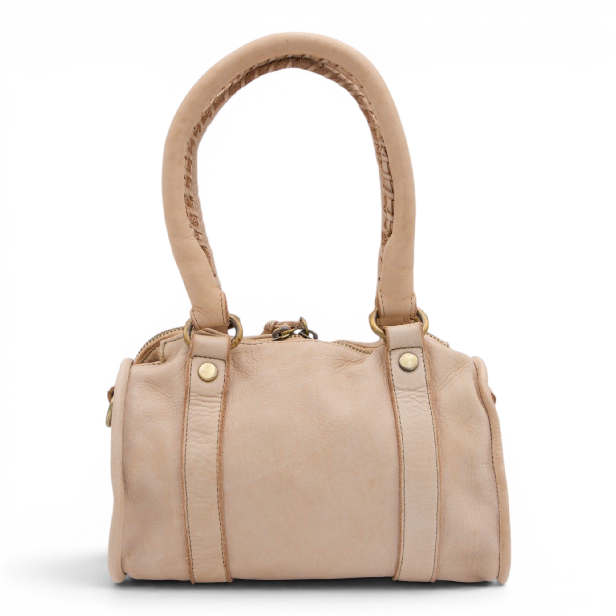 Small Pocket Satchel in Light Taupe