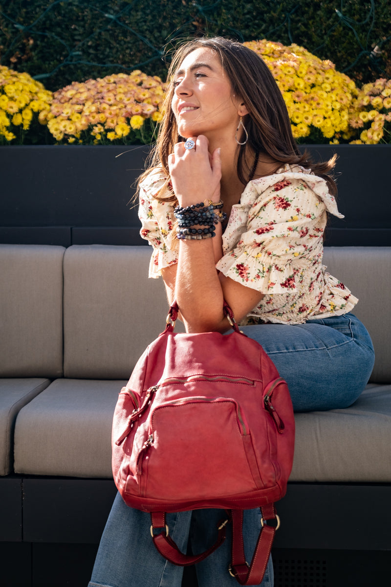 Mia Backpack in Brick display picture 2
