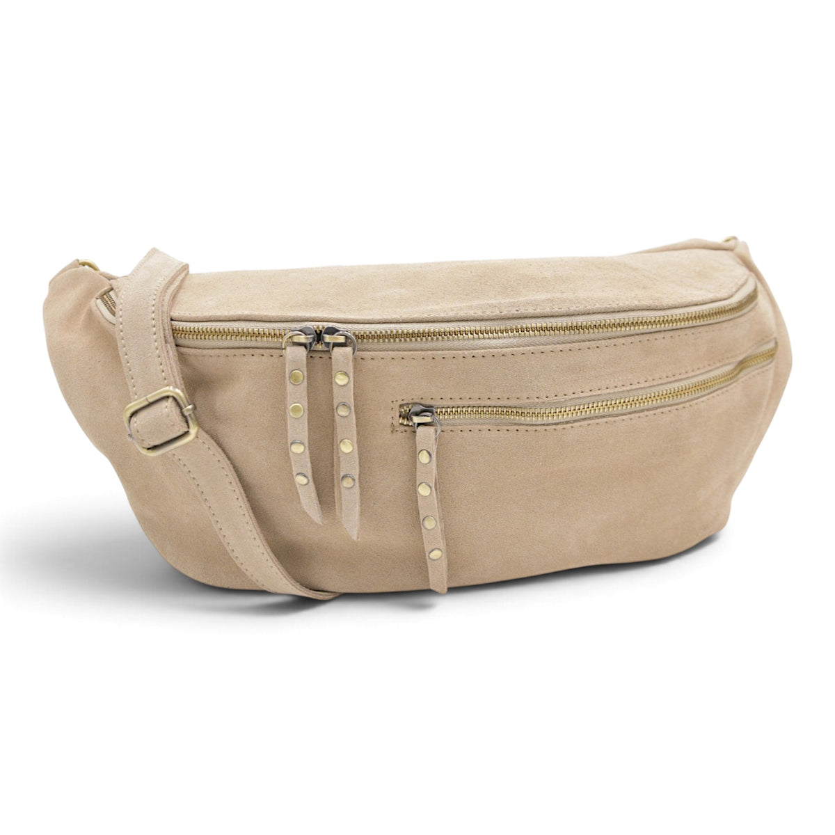 Bella 2.0 Italian Suede Sling Bag in Sand