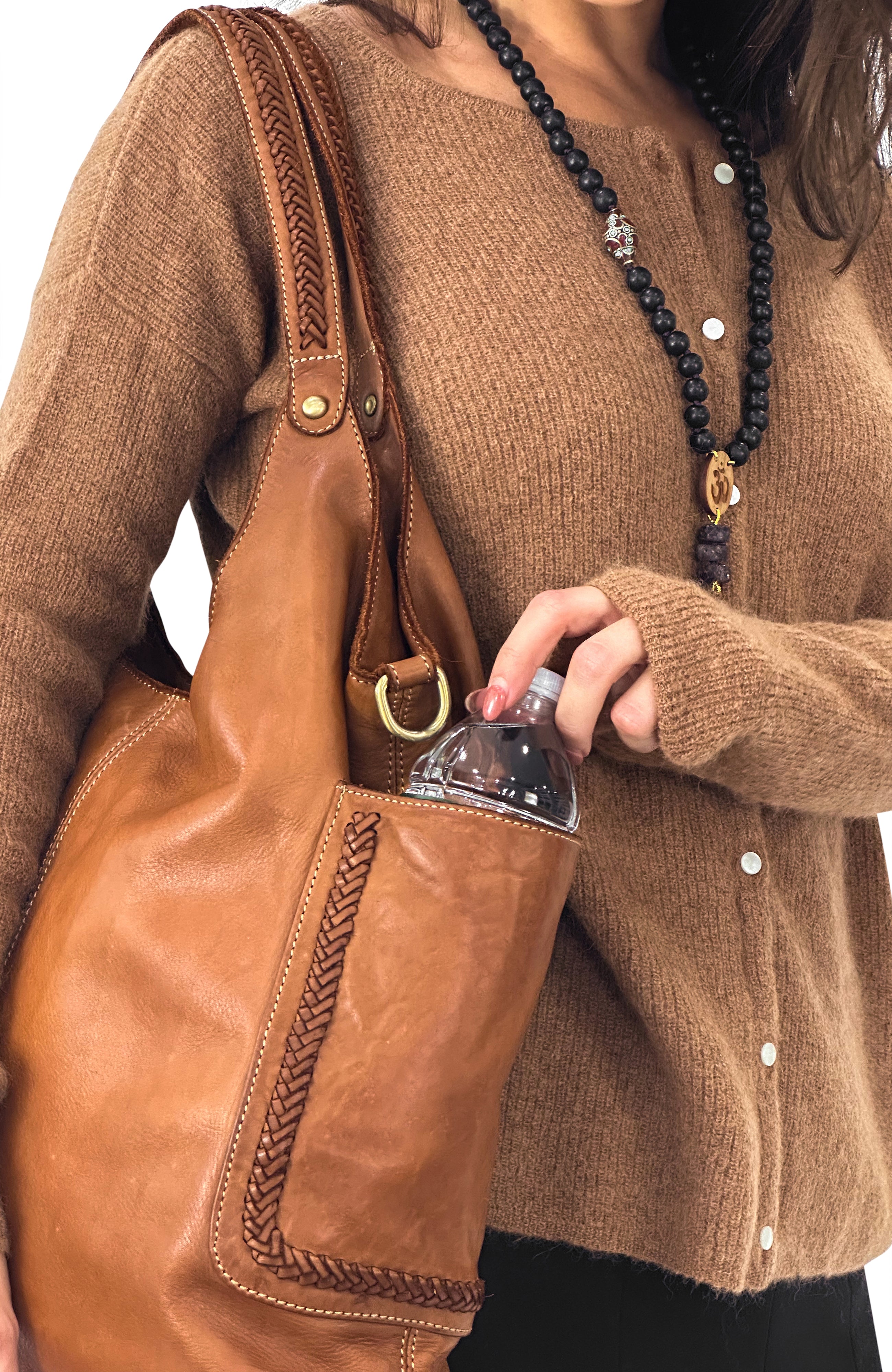 Julia Slouchy Tote in Cognac