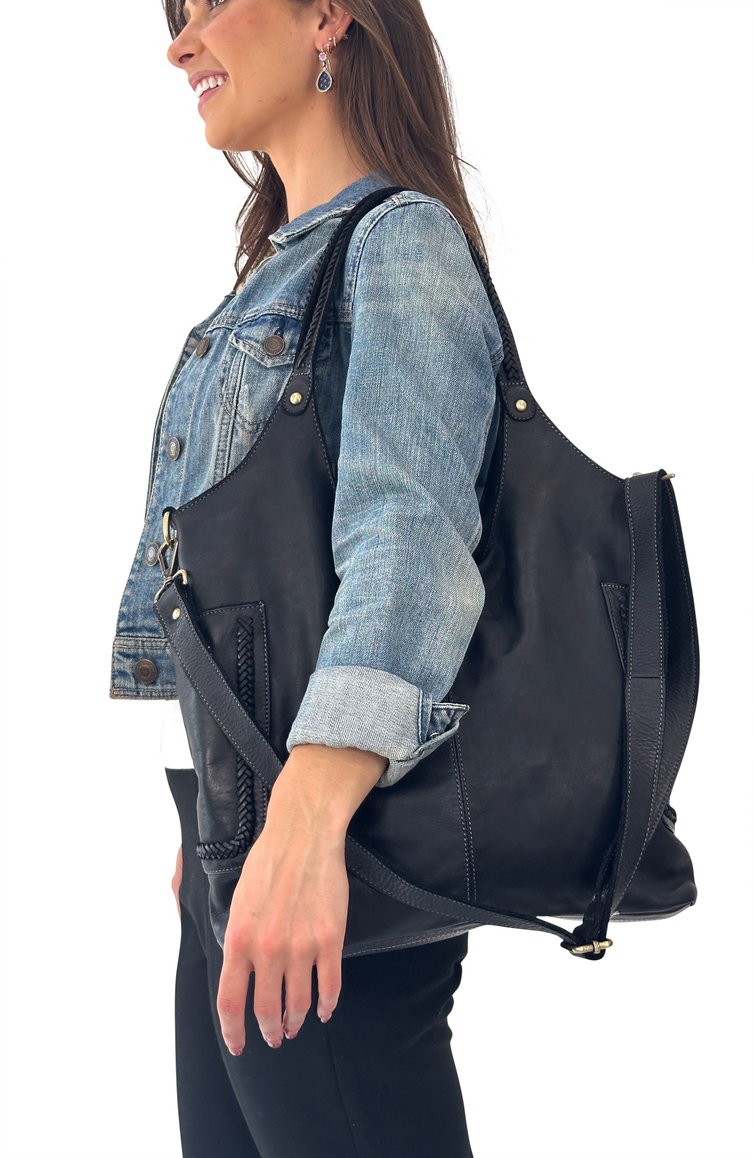 Julia Slouchy Tote in Black