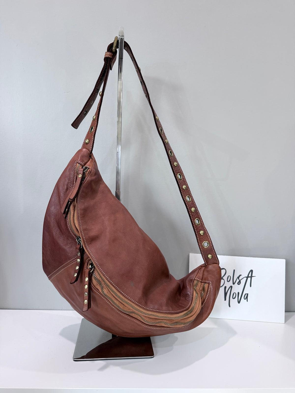 Bella Large Sling in Cognac - Sample Sale