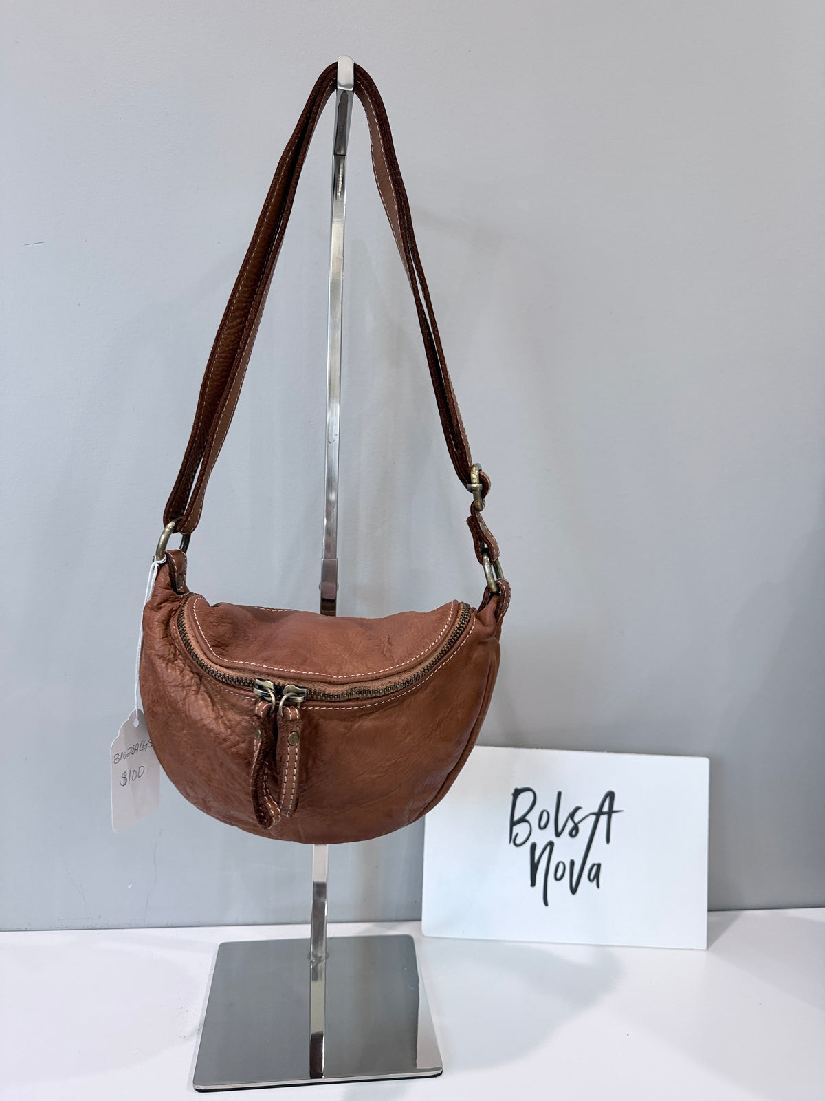 Avery Crossbody in Cognac - Sample Sale
