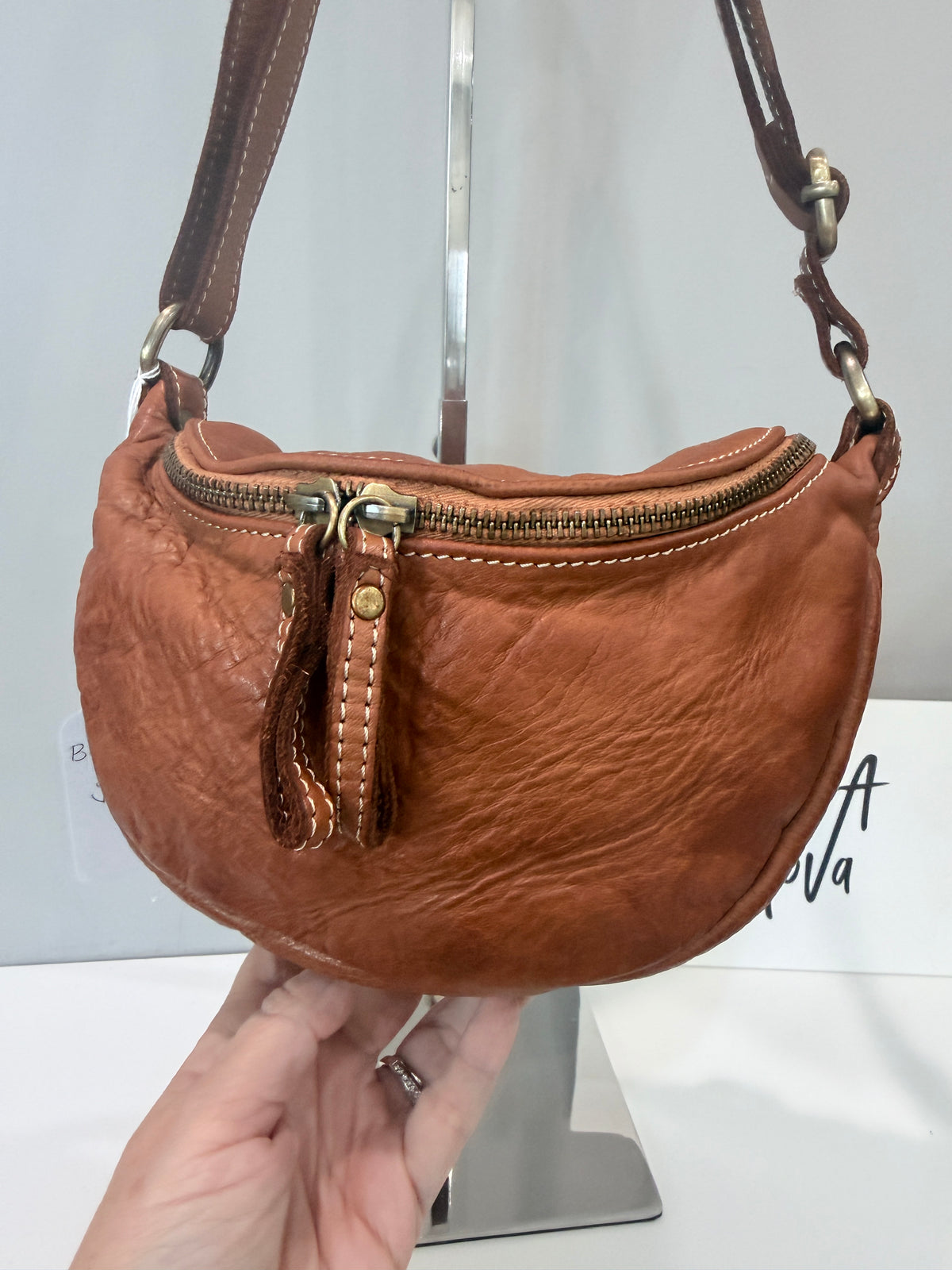 Avery Crossbody in Cognac - Sample Sale