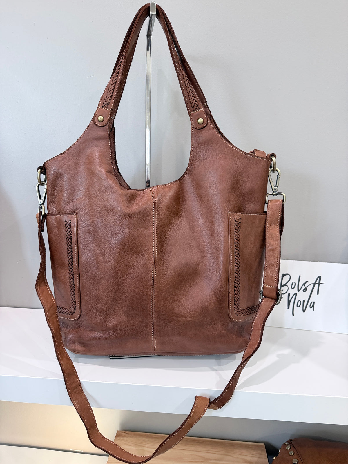 Julia Slouchy Tote in Cognac - Sample Sale
