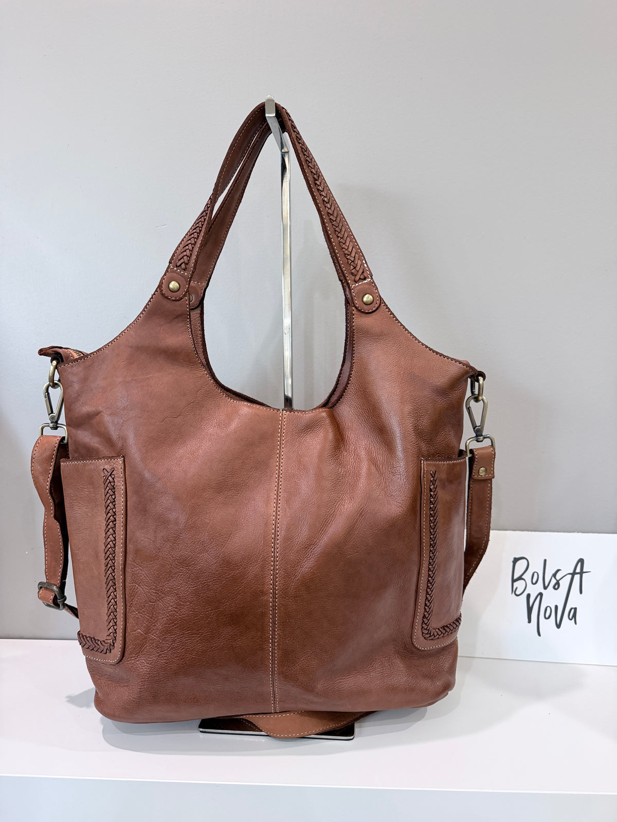 Julia Slouchy Tote in Cognac - Sample Sale