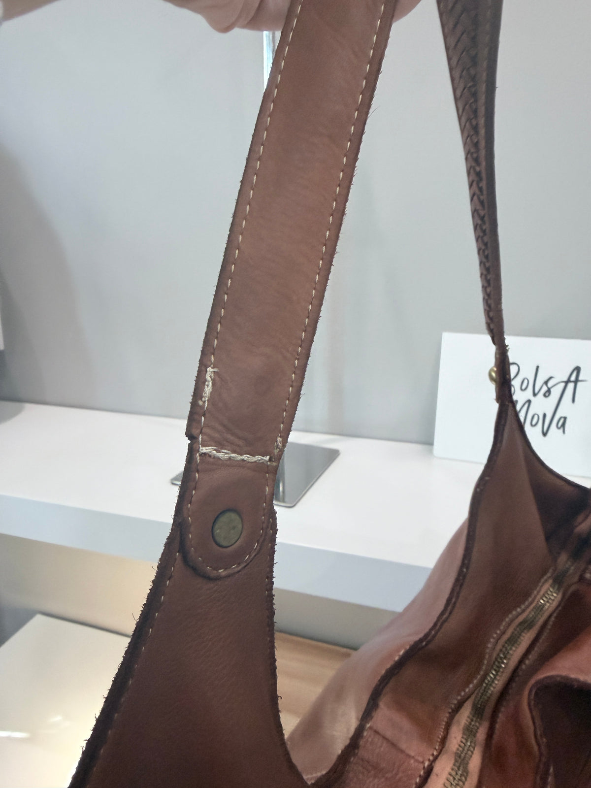 Julia Slouchy Tote in Cognac - Sample Sale