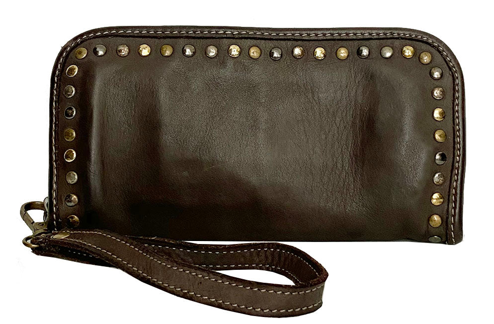 Sofia Zip Around Wallet in Chocolate